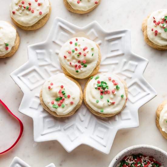 Eggnog Sugar Cookies