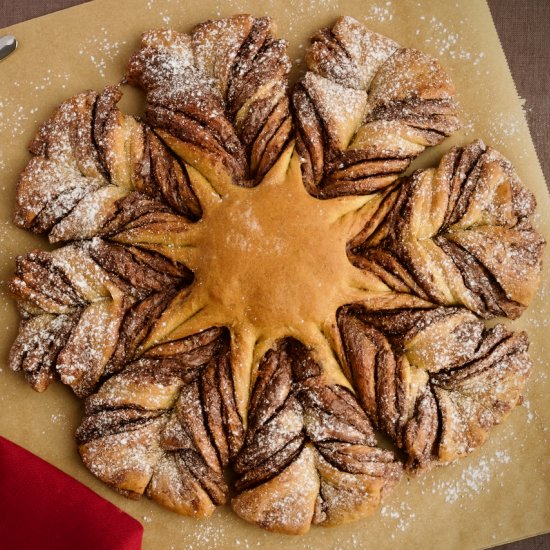 Vegan Nutella Snowflake