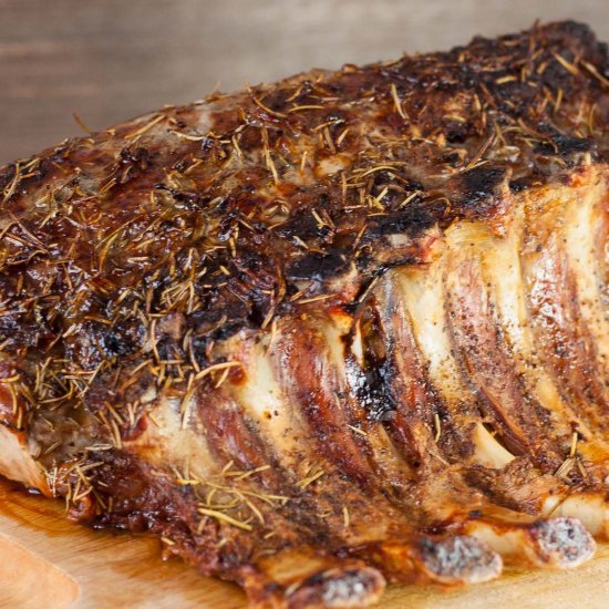 Herb Crusted Pork Rib Roast