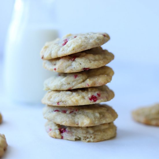 White Chocolate Raspberry Cookies