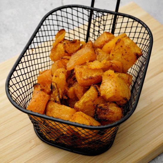 Easy Air Fryer Pumpkin Cubes