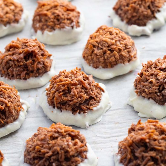 Chocolate Coconut Macaroons