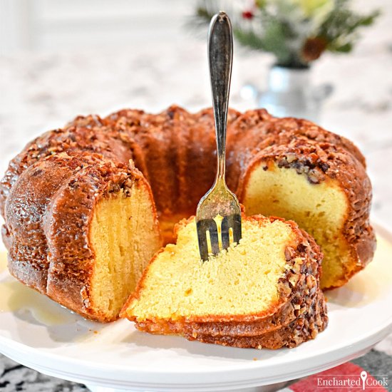 Butter Pecan Rum Cake