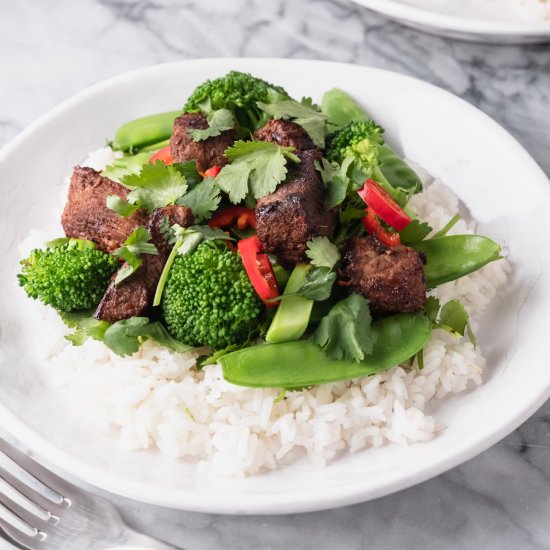 Lemongrass Beef and Broccoli