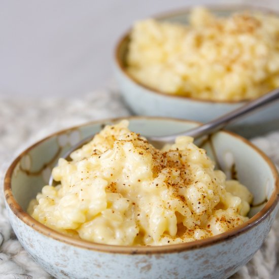 Eggnog Rice Pudding