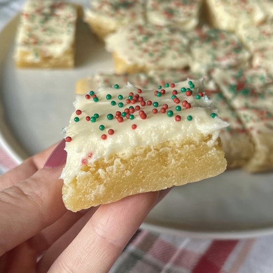 Frosted Sugar Cookie Bars