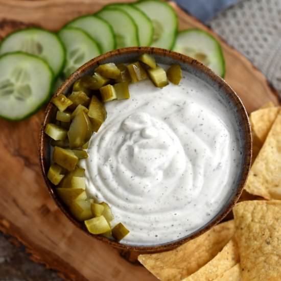 Cashew Dill Pickle Dip