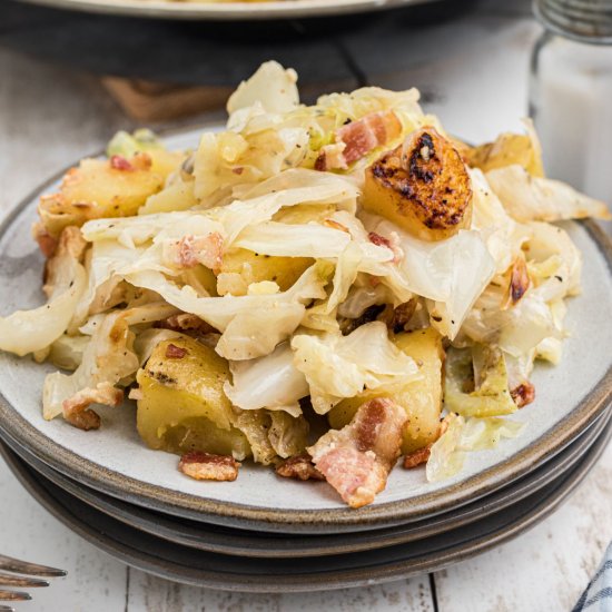 Fried Cabbage and Potatoes