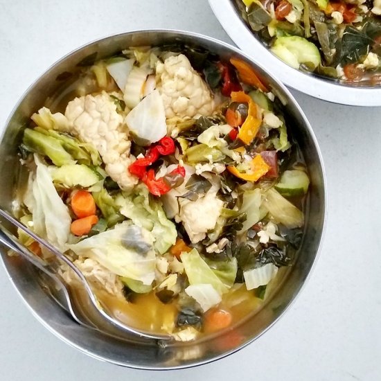 Tempeh Soup w/i Moringa/ Malunggay