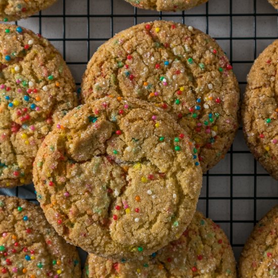 Sugar cookies with sprinkles