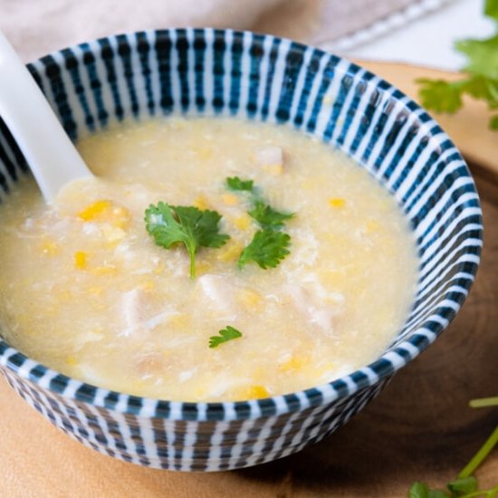 Sweet Corn And Chicken Soup