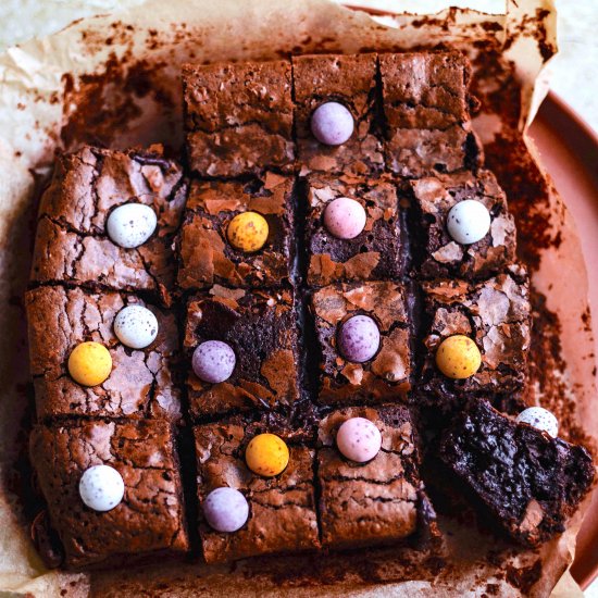 Chocolate Mini Egg Brownies