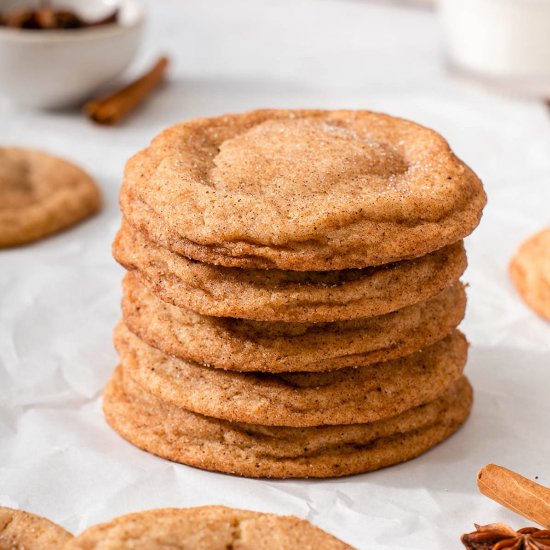 Five Spice Snickerdoodle Cookies