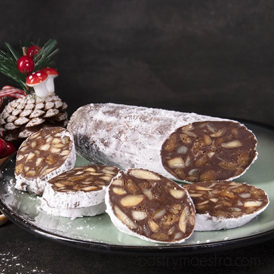 Christmas Chocolate Salami