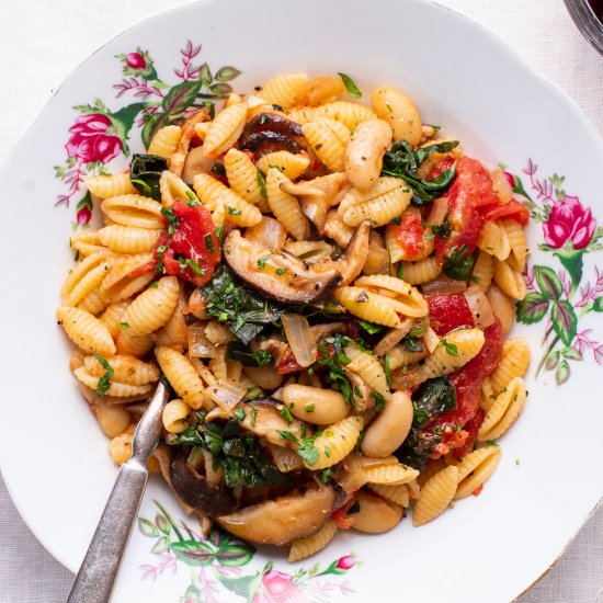 Pasta with Beans and Greens