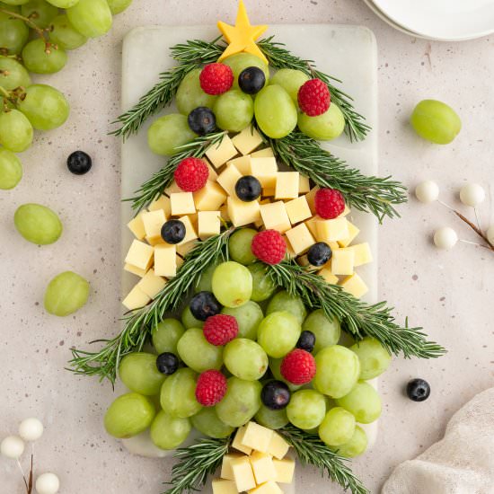 Festive Christmas Tree Cheese Board