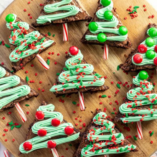 Christmas Tree Brownies