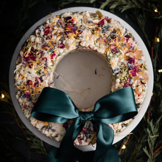 White Christmas Chocolate Wreath