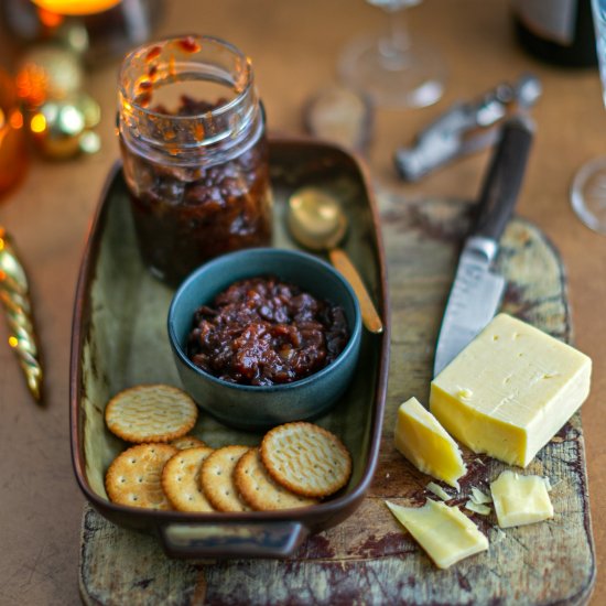 Pear Date Tamarind Chilli Chutney