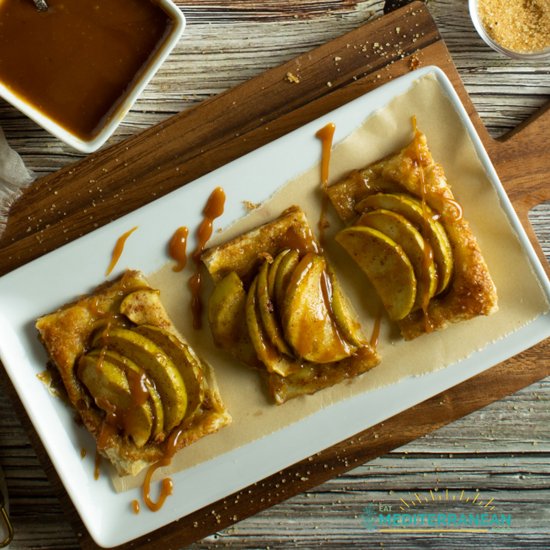 Quick Rustic Puff Pastry Apple Tart