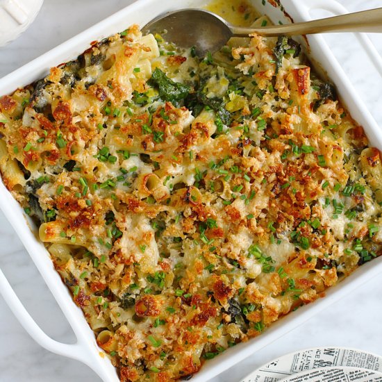 Baked Pasta with Broccoli Rabe