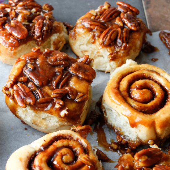 Vegan Maple Pecan Sticky Buns