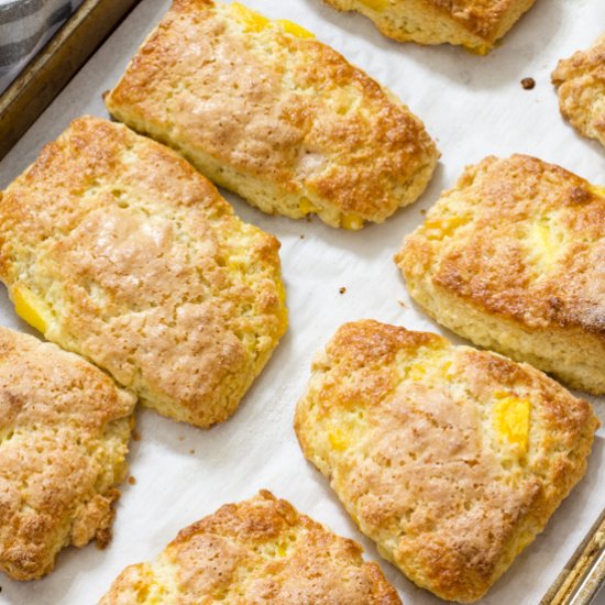 peach yogurt scones