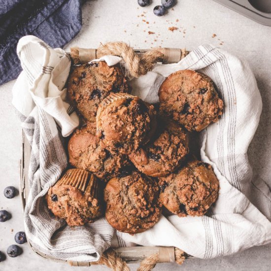 Blueberry Buckwheat Muffins