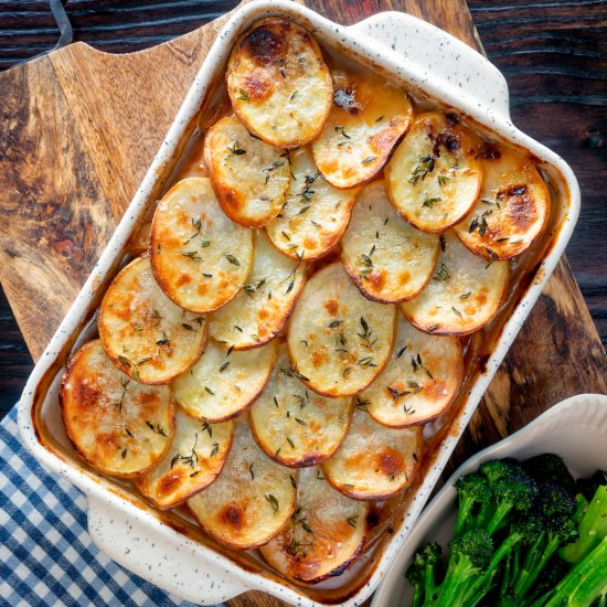 Sausage Hotpot with Cider Gravy