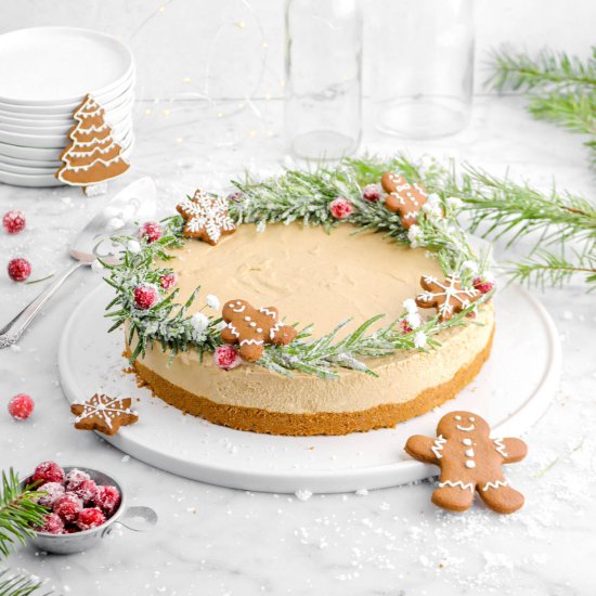 No Bake Gingerbread Cheesecake