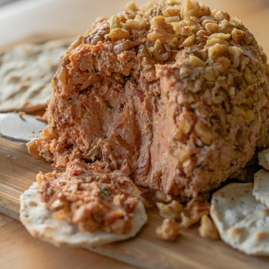 Vegan Pesto Cheese Ball