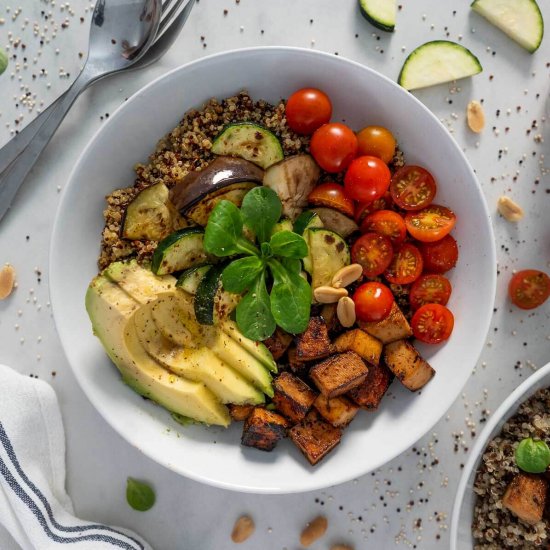 Sautéed Tofu Buddha Bowl (Vegan)