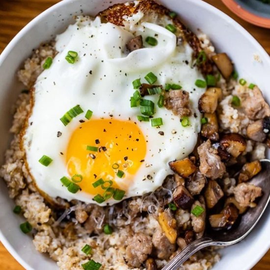 Savory Steel Cut Oatmeal