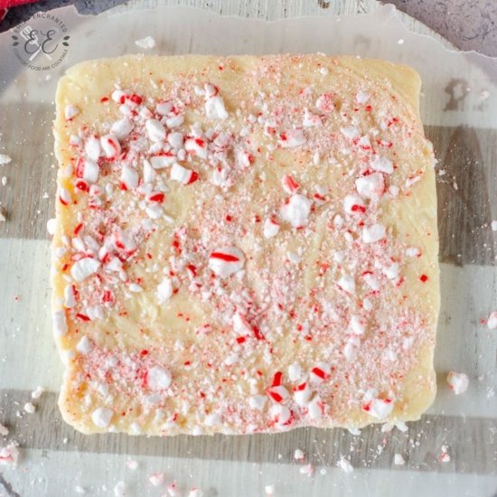 White Chocolate Peppermint Fudge