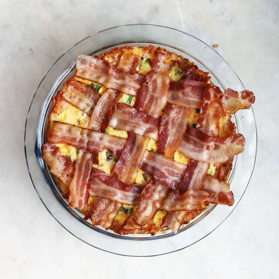 Breakfast Pie With a Hash Brown