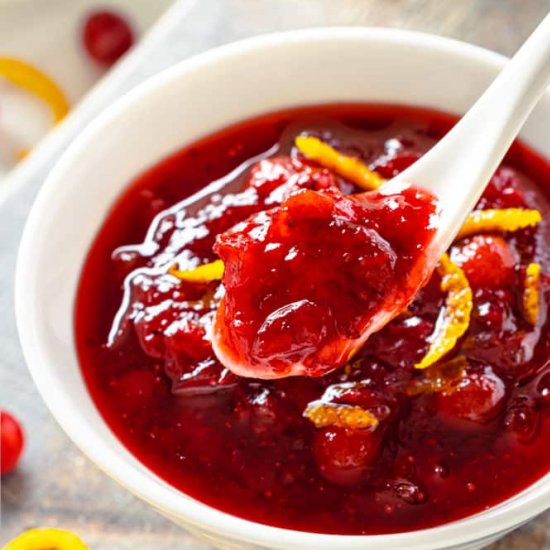 Easy Cranberry Sauce with Citrus