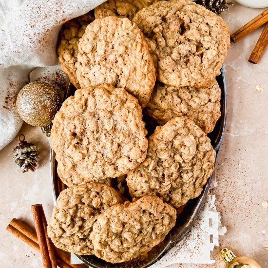 Snickerdoodle Oatmeal Cookies