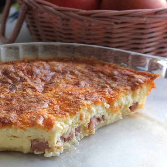 Easy Ham and Cheese Quiche