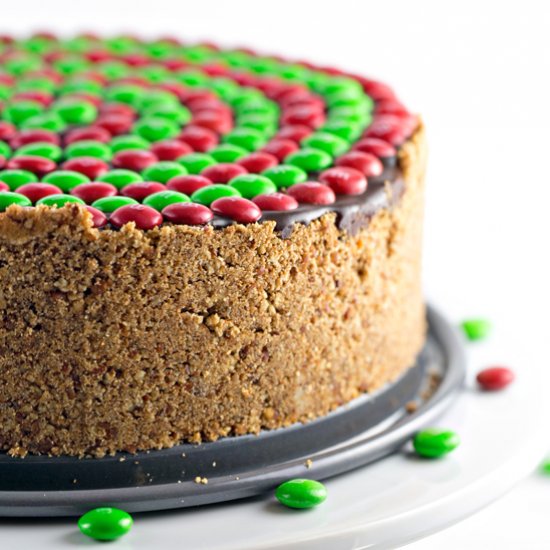 M&M Peanut Butter Pretzel Pie