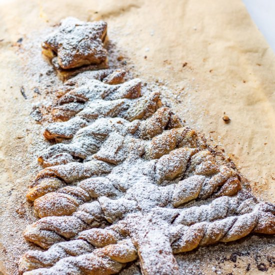 Nutella Puff Pastry Christmas Tree