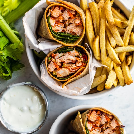 buffalo chicken wrap