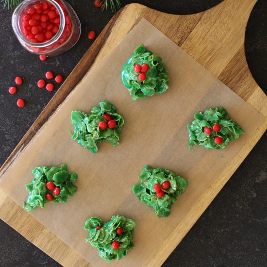 Holly Cookies