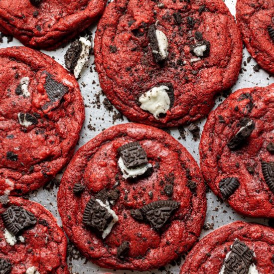 Oreo Red Velvet Cookies