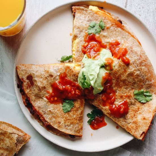 Easy Breakfast Quesadillas