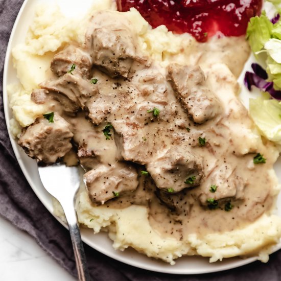 Instant Pot Swedish Beef Tips