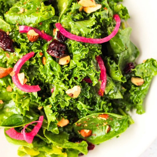 Kale Salad with Cranberries