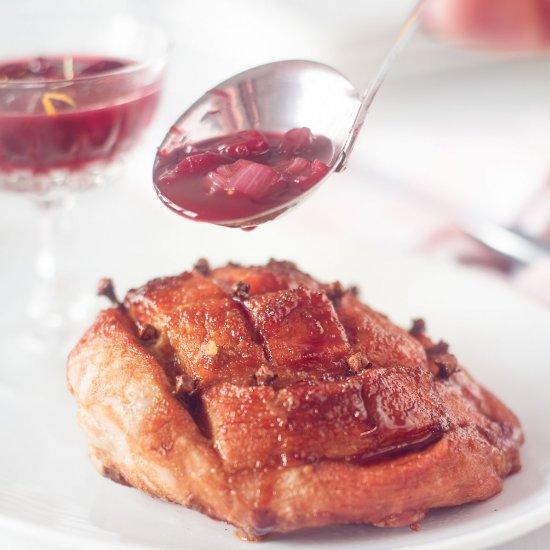 Baked Ham with Cumberland Sauce