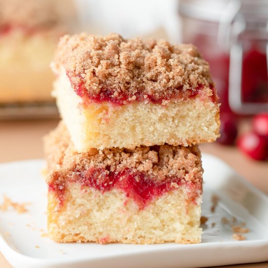 Cranberry Sauce Coffee Cake