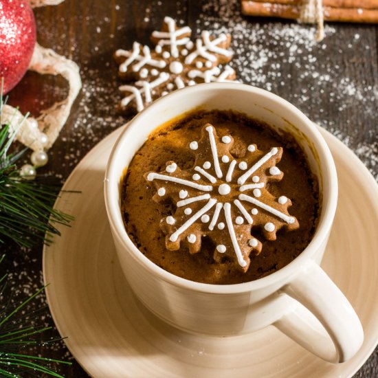 Gingerbread Mug Cake