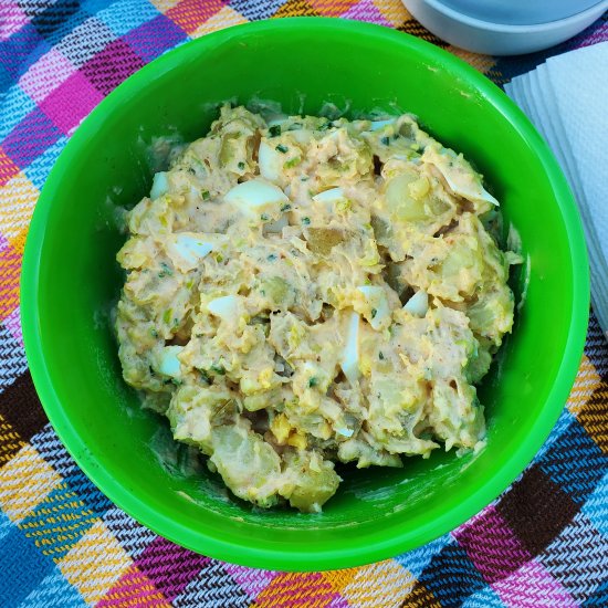 Potato and egg salad